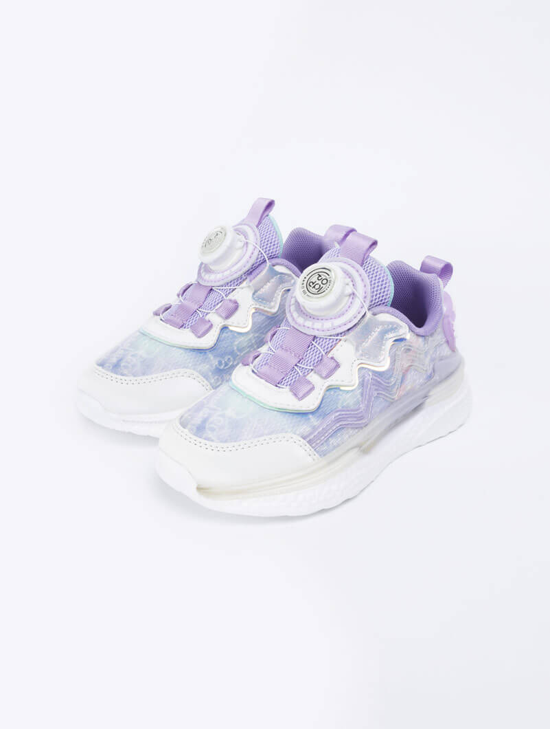 Baskets colorées à bouton rotatif